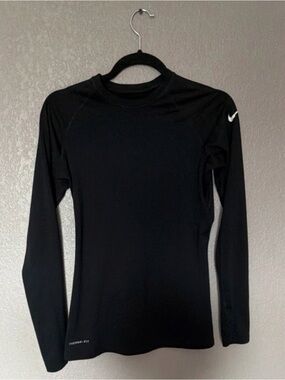 Nike Black Pro Combat Dri-FIT Fitted Top